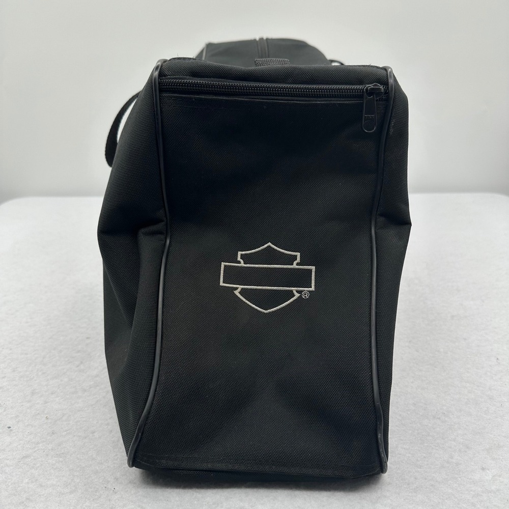 Harley-Davidson Black Canvas Saddlebag Liner Travel Bag Embroidered Logo